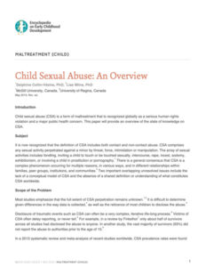 Child Sexual Abuse Overview