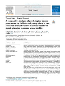 Comparison of Psychological Trauma in Children